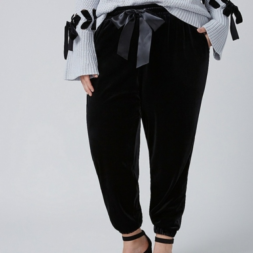 Velvet Bow Joggers
